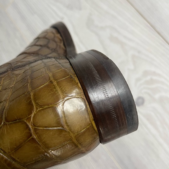 Gucci Alligator leather riding boots 8,5-9 - Picture 6 of 15